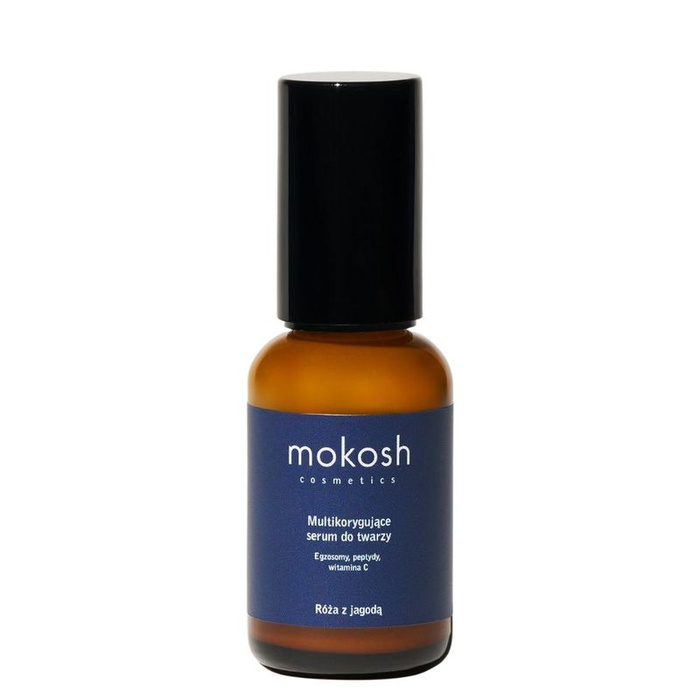 Mokosh Multikorygujące serum do twarzy Róża z jagodą, 30 ml