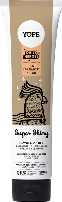 Yope Super Shiny odżywka do włosów z lnem, 170 ml