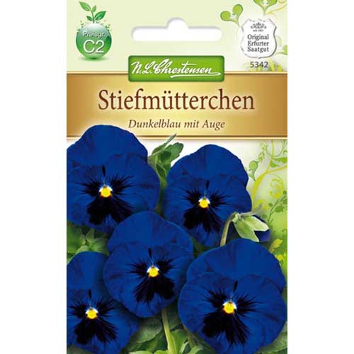 1 pac, Panseluțe Dark Blue eyed Chrestensen - Semințe: Mod de ambalare: 1 pac