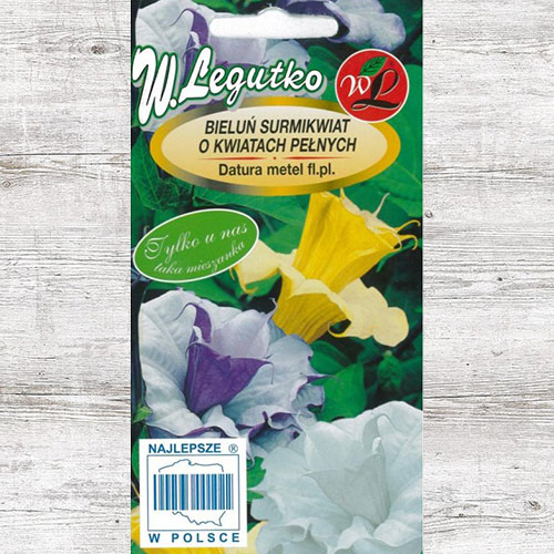 1 pac, Datura, mix multicolor Legutko - Semințe: Mod de ambalare: 0.2 g