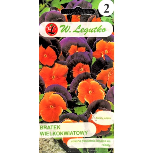 1 pac, Panseluțe Orange Violet - Semințe: Mod de ambalare: 0.3 g