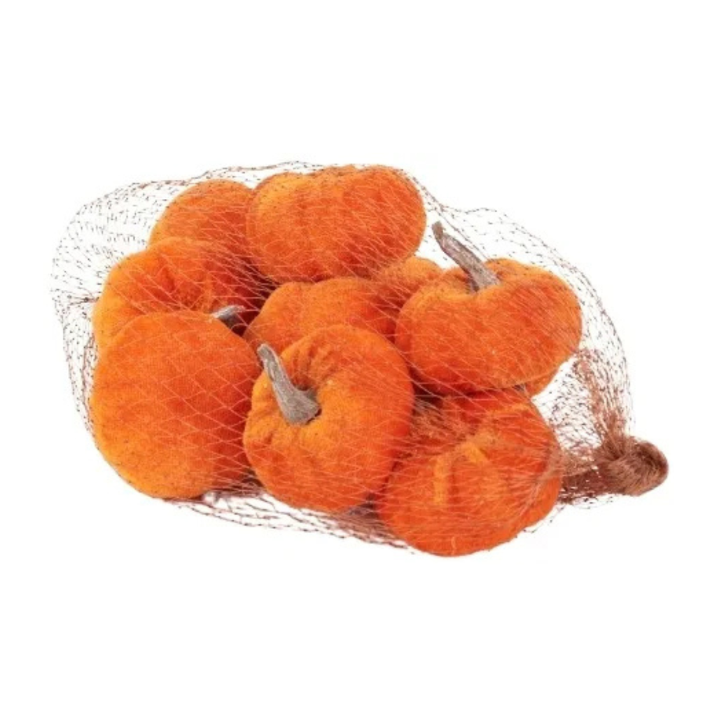 Dynie welurowe pomarańczowe w siatce 5 cm