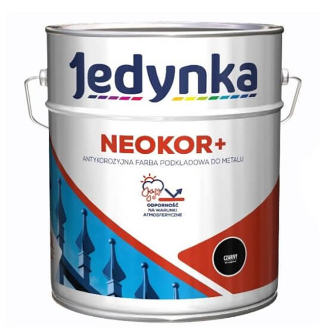 Podkład antykorozyjny Neokor+ Czarny 0,5L Jedynka