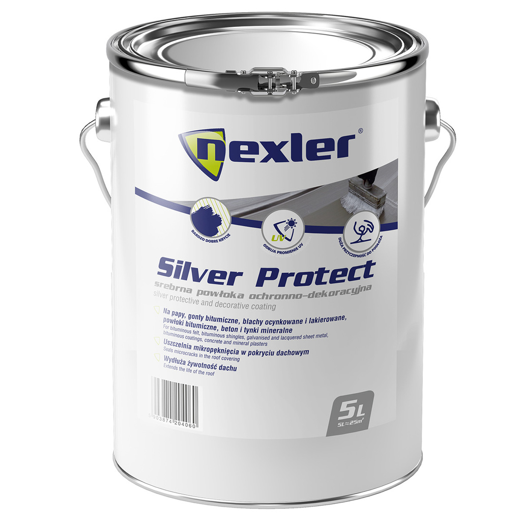 Srebrna powłoka ochronno-dekoracyjna Silver Protect 5L Nexler