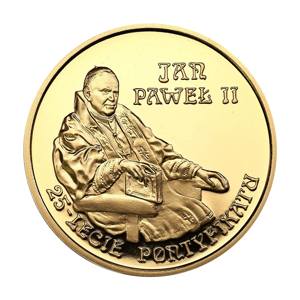 Złota moneta 200 zł 25-lecie pontyfikatu Jana Pawła II 2003 - wysyłka 24 h! - Mennica Skarbowa