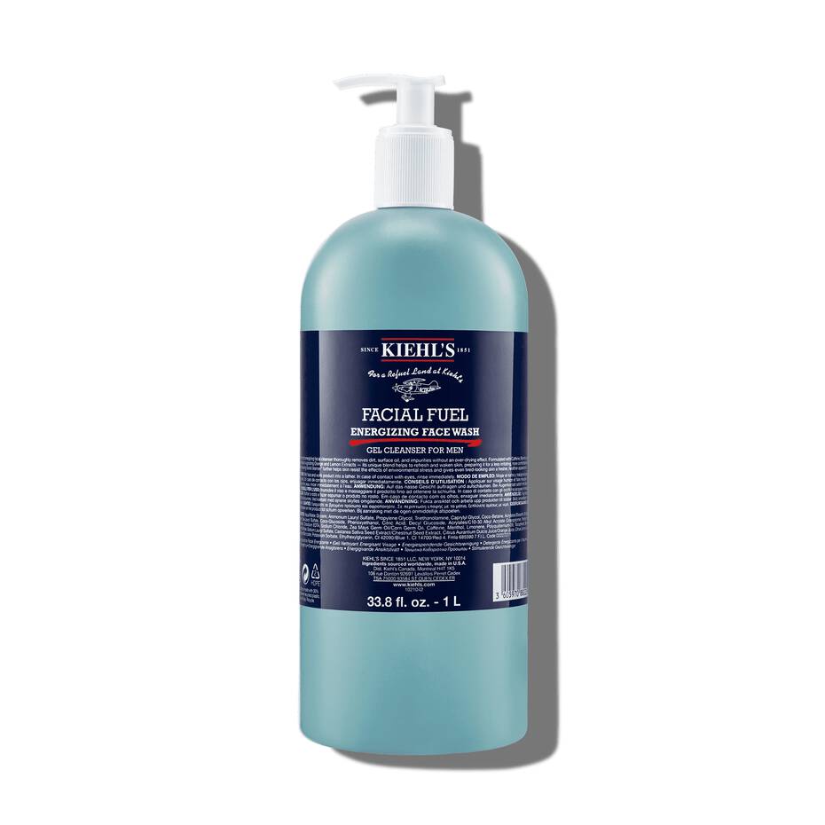 Kiehl's Facial Fuel Energizing Face Wash - Energetyzujący płyn do mycia twarzy 1 Litr opakowanie z pompką
