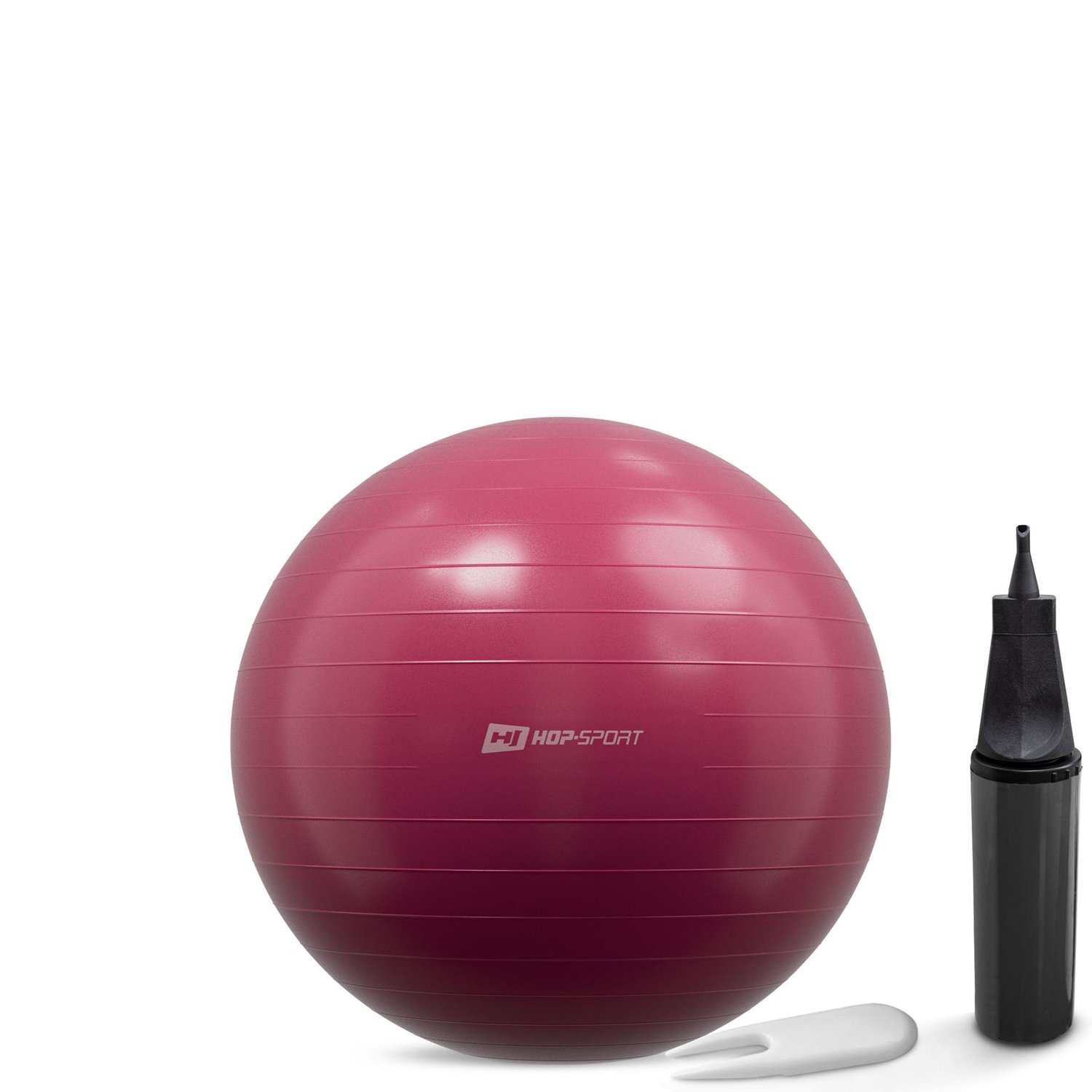 Ballon de gymnastique 45 cm avec pompe - Violet mûre