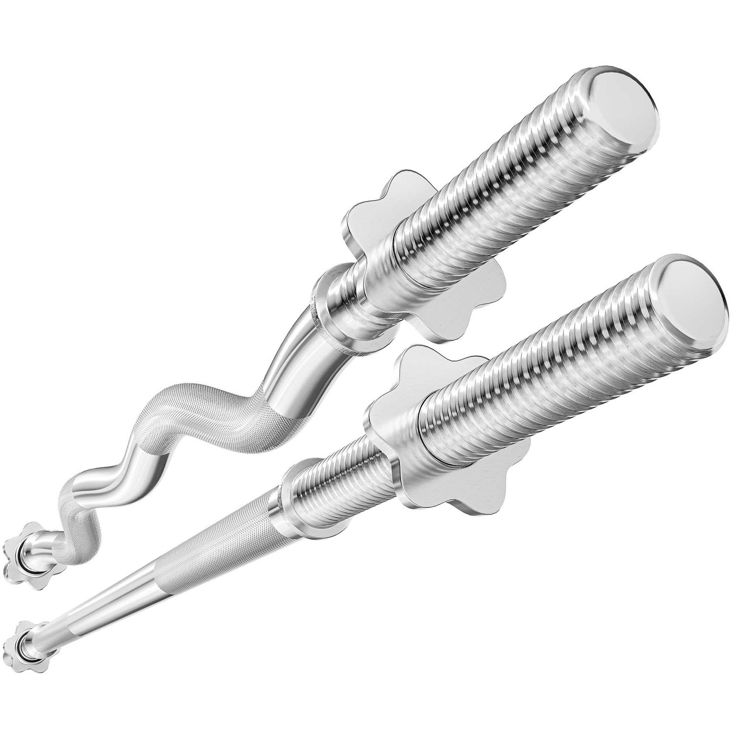 Ensemble de barres de musculation: barre droite et barre EZ curl
