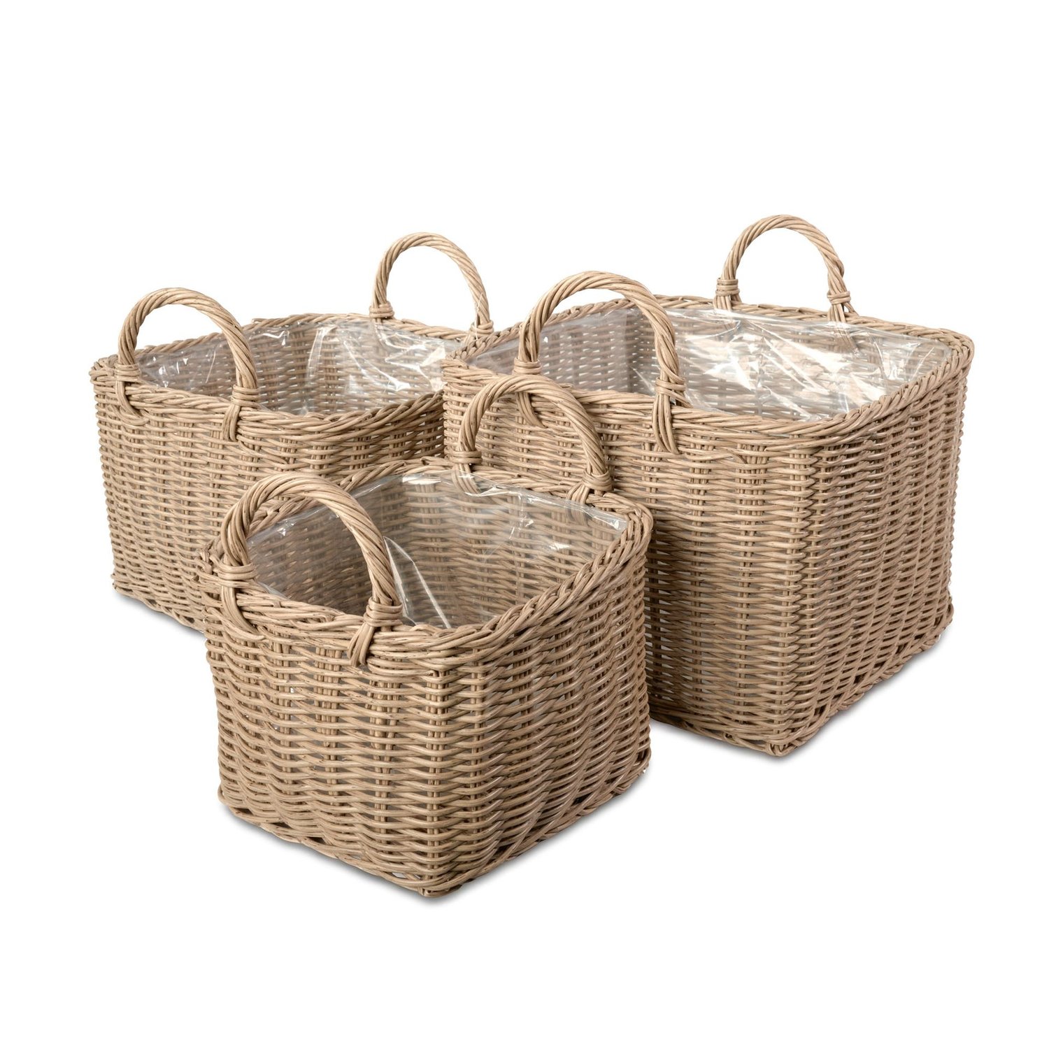 Pflanzkübel BIBIONA 3er-Set - Beige