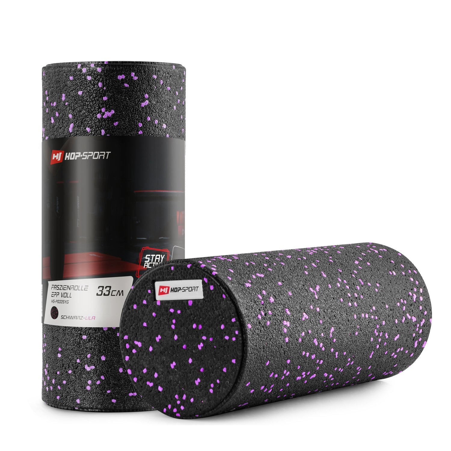 Masážny valec EPP plný 33cm fialový