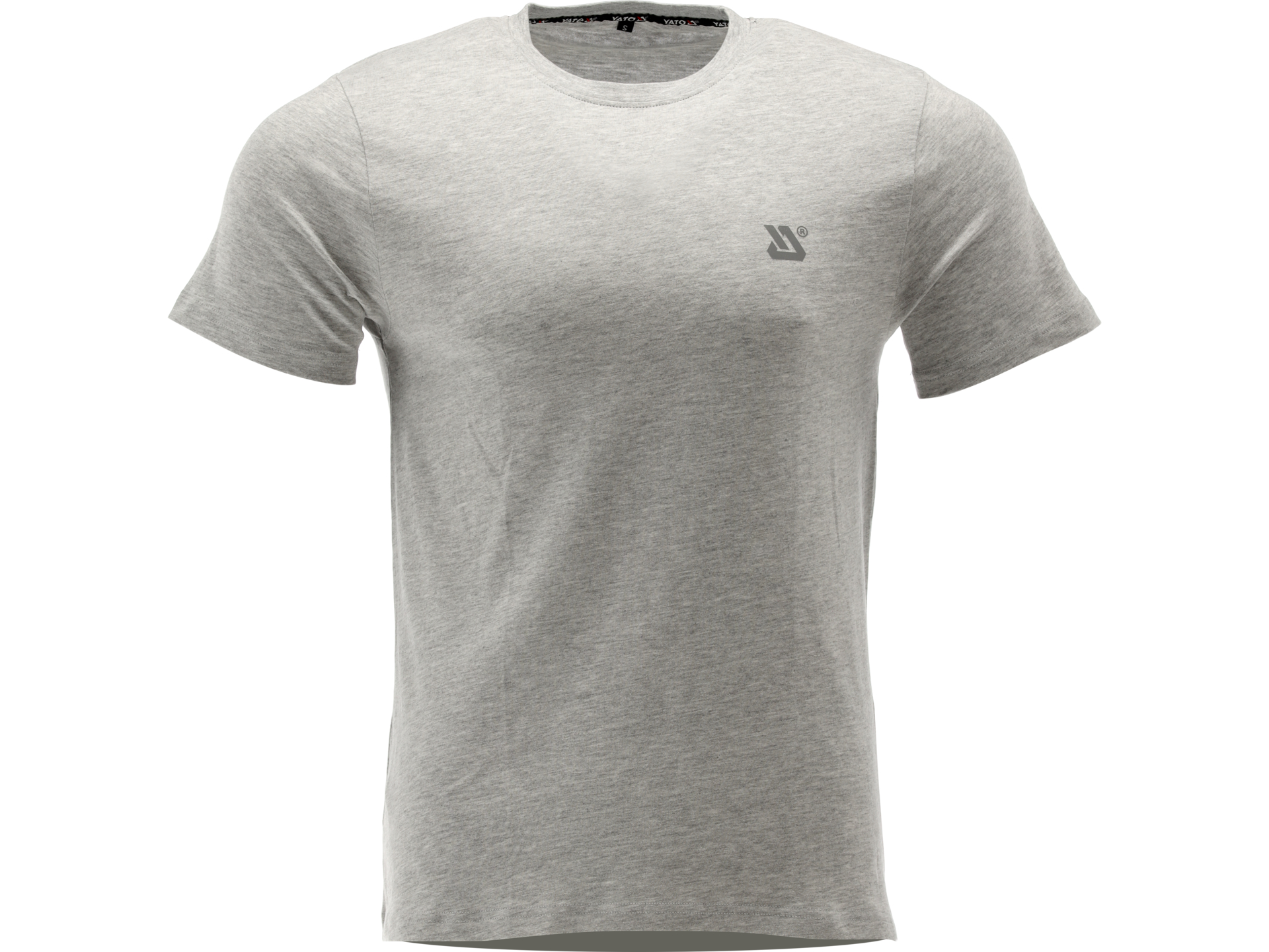 T-shirt męski YATO basic bawełniany 180g szary melange rozmiar L YT-78502