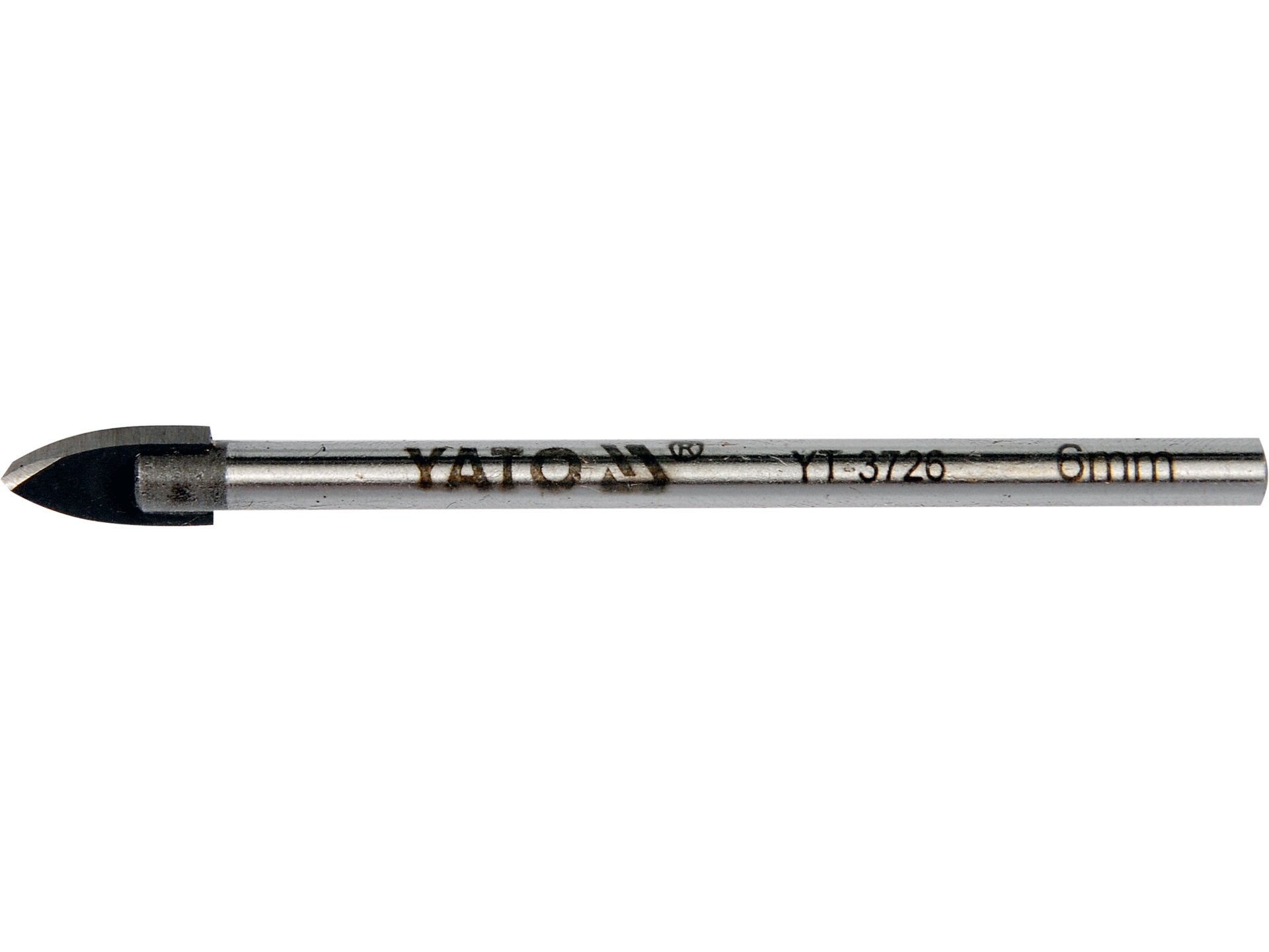 Wiertło do szkła ceramiki YATO stożkowe 6mm 72mm z widią YT-3726