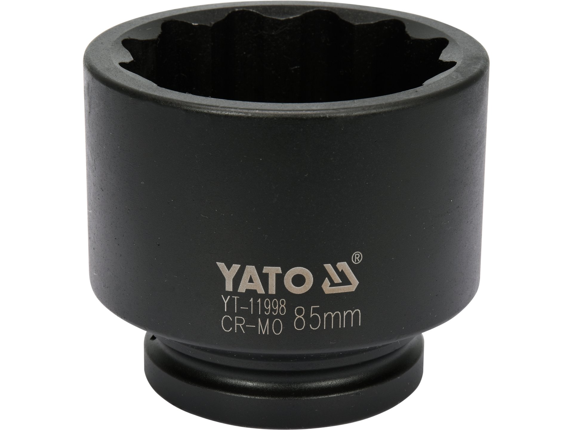Nasadka udarowa 12 kątna YATO 1 cal 85mm do piast samochodów crmo YT-11998