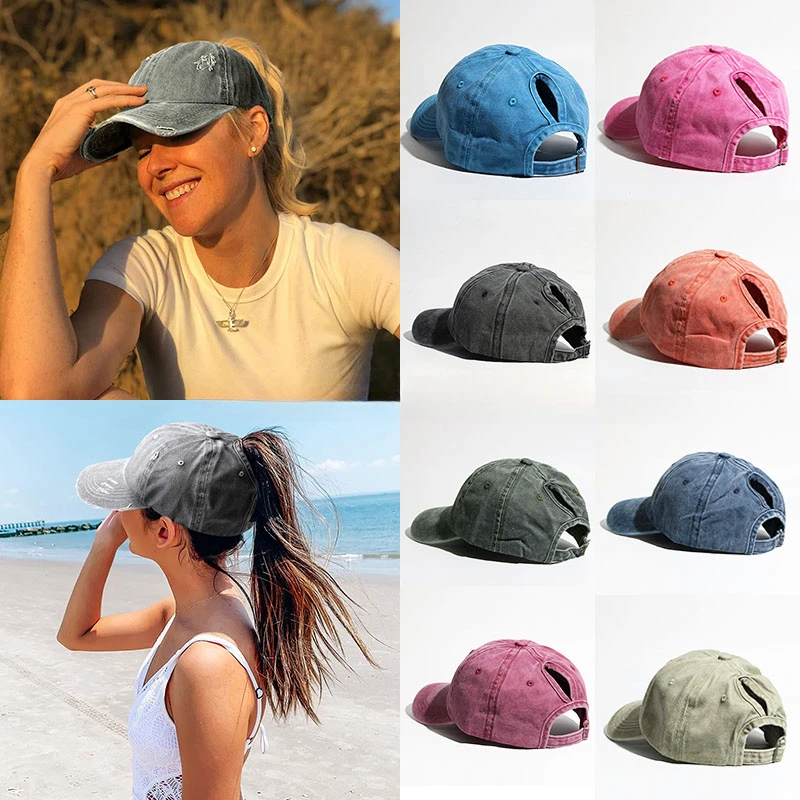 Czapka z daszkiem z miejscem na kucyk Snapback