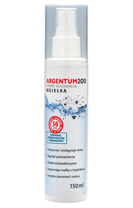 Srebro koloidalne mgiełka 50 ppm (150 ml)