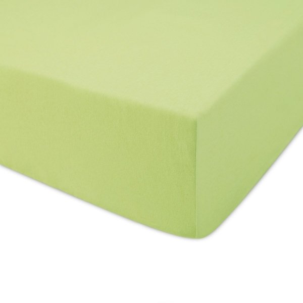 Prześcieradło jersey 80x160x15 z gumką wz. D034 limonka