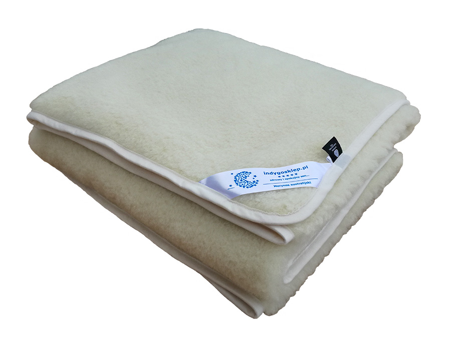 podkład wełniany (prześcieradło) merynos australijski ecru 160x200 (+-5cm)