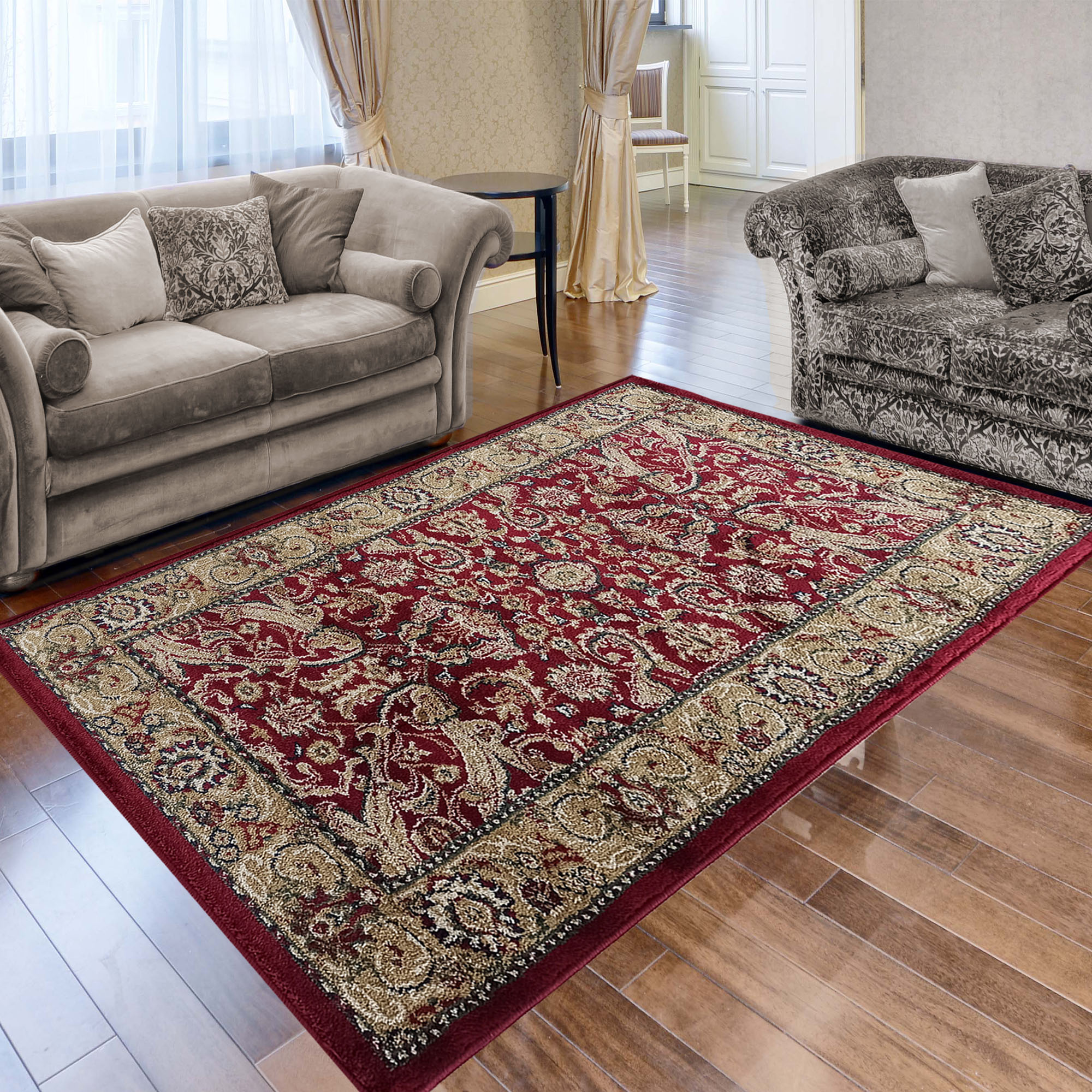 Dywan - 80 x 150 cm - Czerwony - Ekskluzywny - Dywanopol