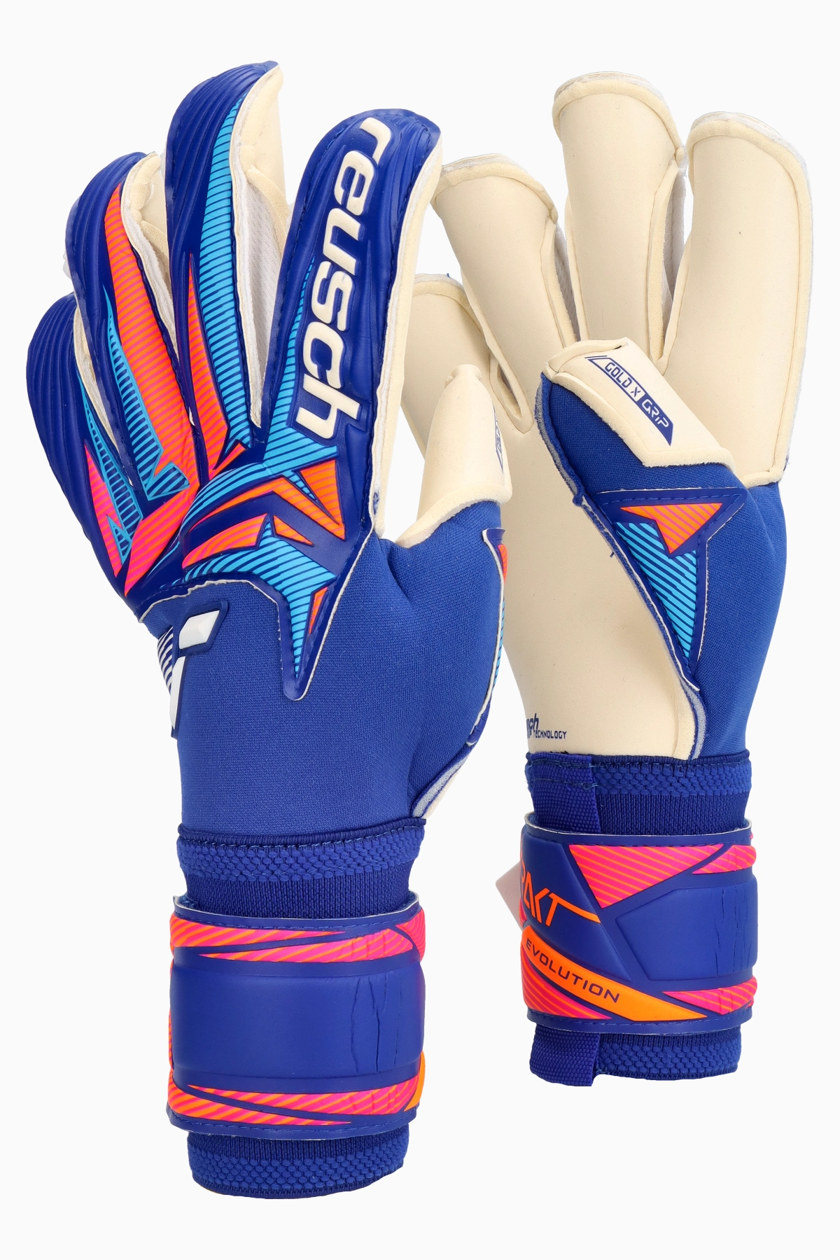Rękawice Reusch Attrakt Gold X Evolution - Niebieski