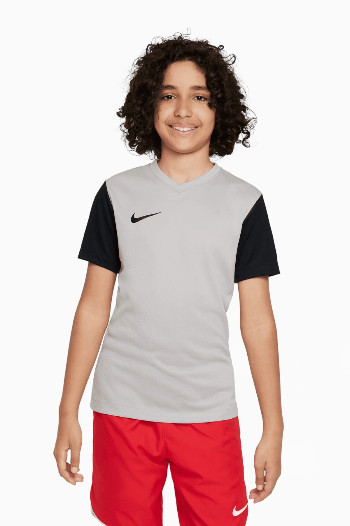 Koszulka Nike Dry Tiempo Premier II Junior - Szary