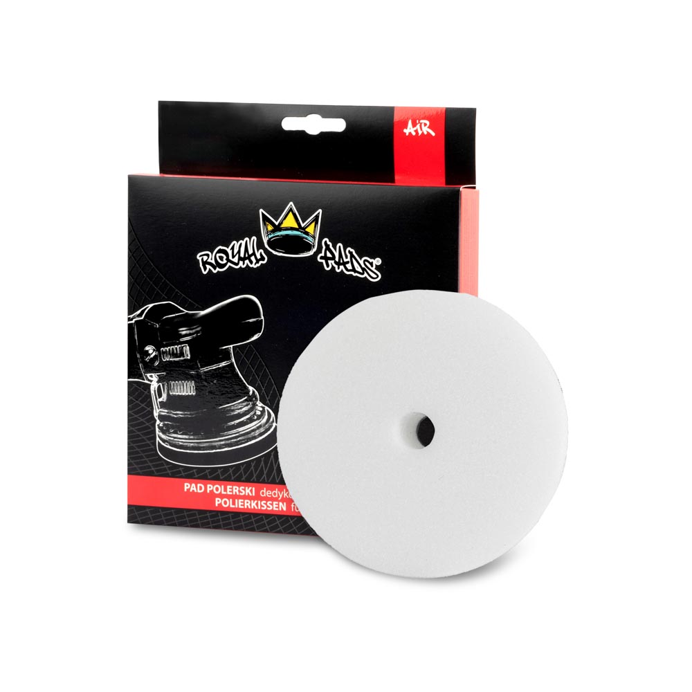 Royal Pads AIR Hard Pad 130mm Biały - twardy pad polerski do maszyn Dual Action