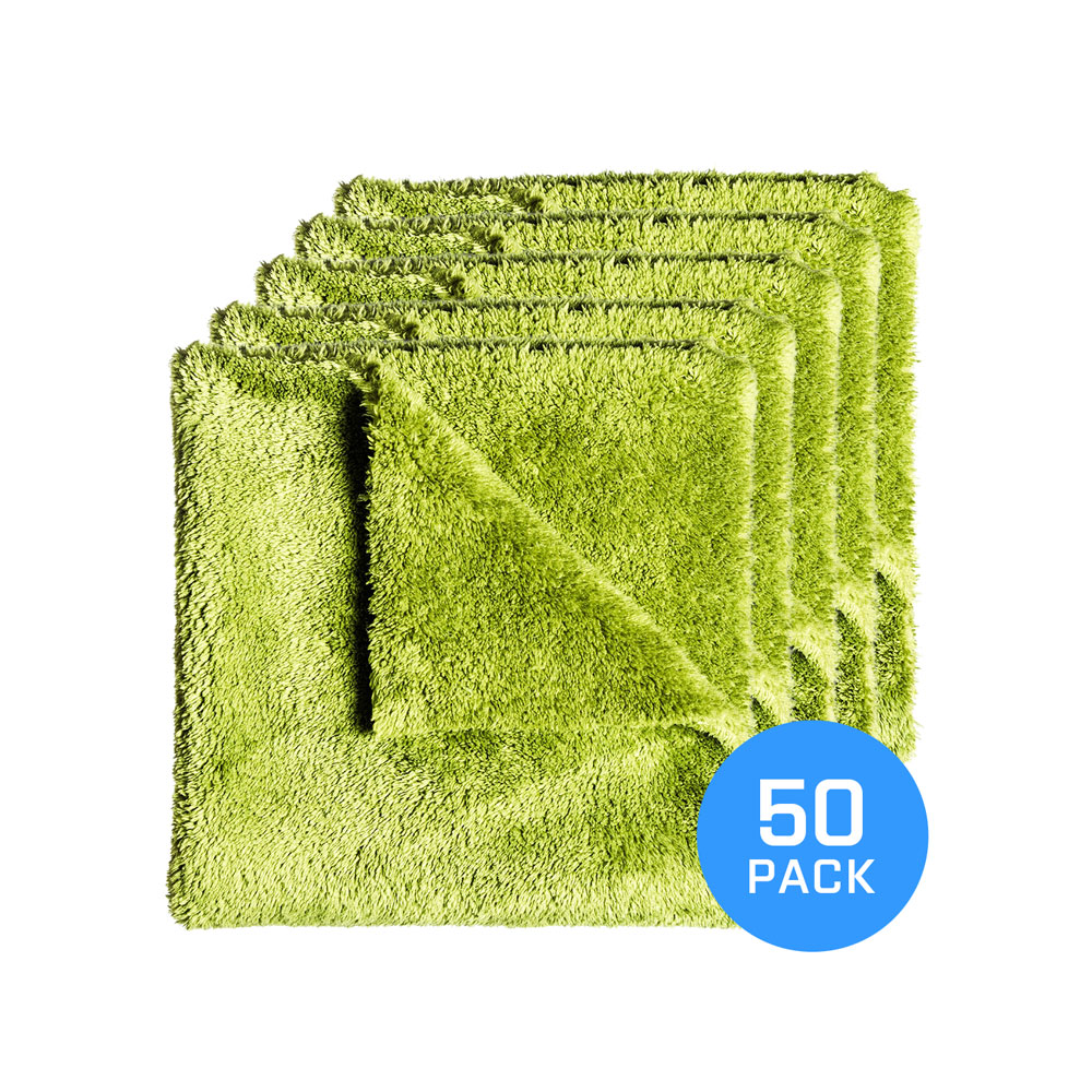 FX Protect Mikrofibra Grassy Green Boa 40x40 50pc - mikrofibra bezkrawędziowa