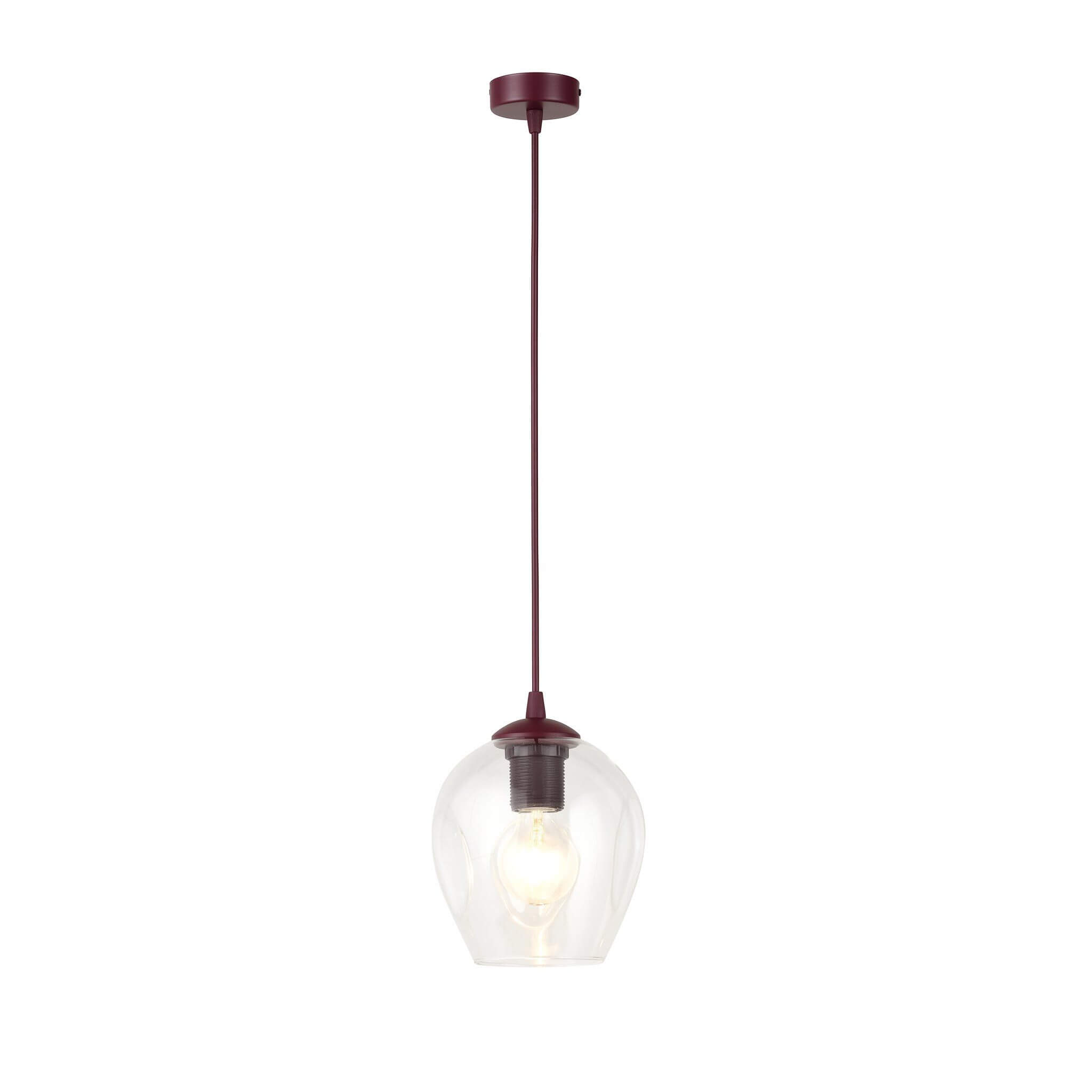 Emibig Istar lampa wisząca 1x15 W burgund 1784/1