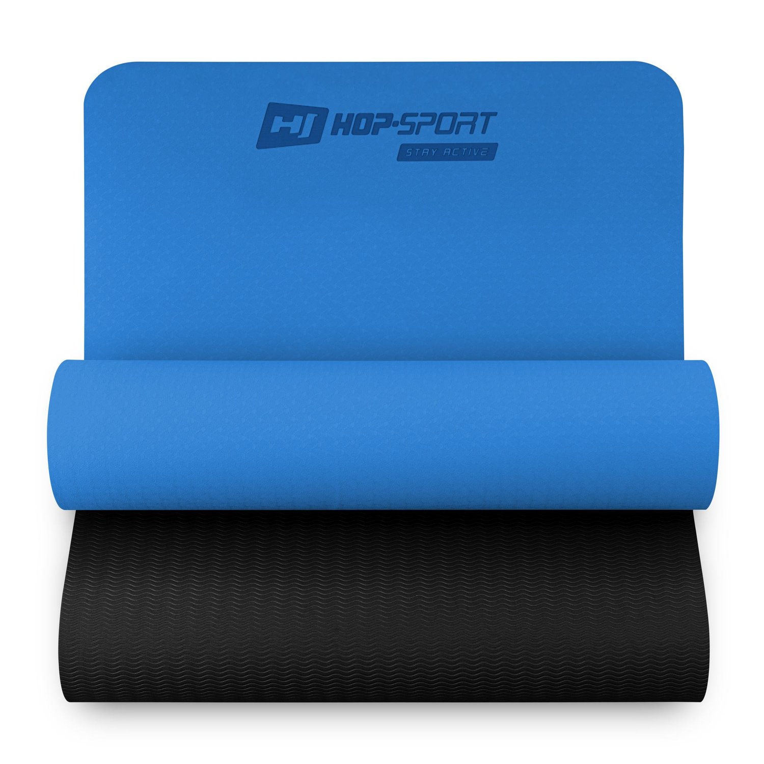 Mata fitness TPE 0,6cm - niebieska