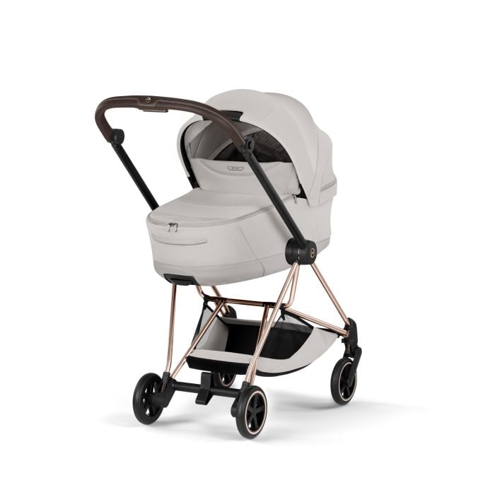 Cybex Mios 5.0 Style - wózek głęboko-spacerowy 2w1-City Grey-Rosegold (with brown leather)