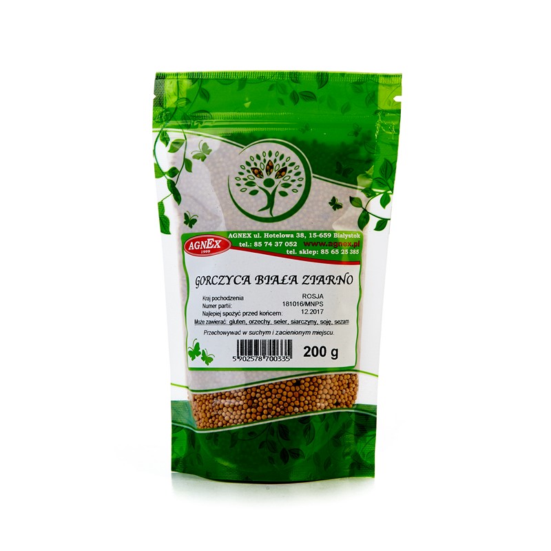 Gorczyca biała ziarno 200g