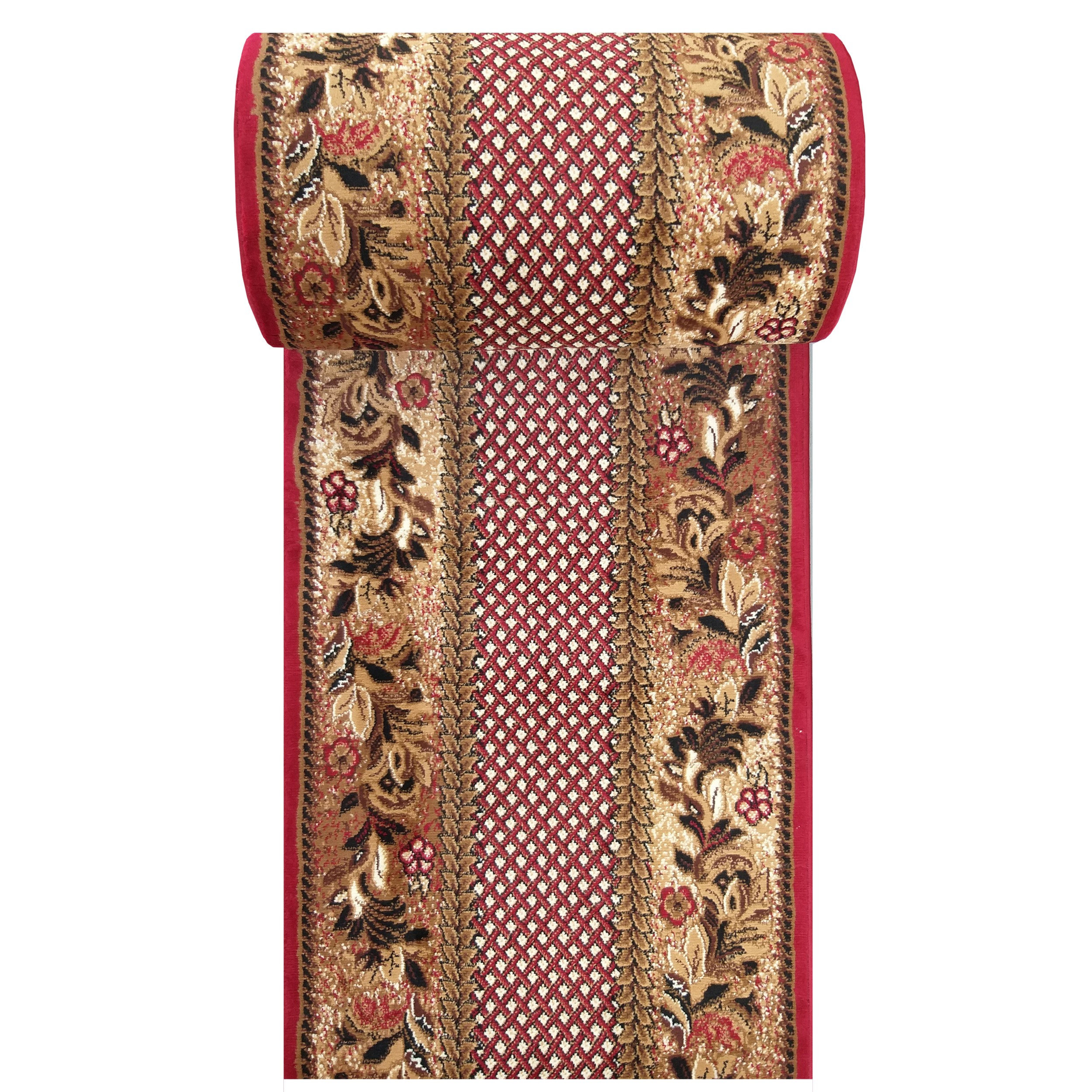 Chodniki na metry BCF Alfa 01 czerwony 60 cm