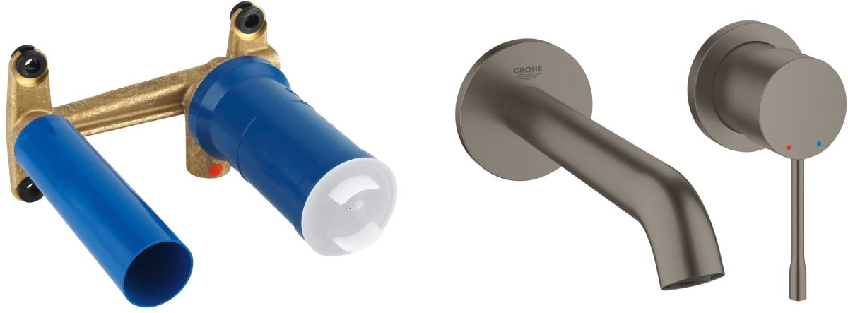 Darmowa Dostawa - Bateria umywalkowa podtynkowa brushed hard graphite Grohe Essence New abset3260