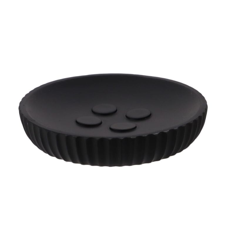 Mydelniczka łazienkowa Issard Black TENDANCE czarna okrągła 11 cm 1 szt.