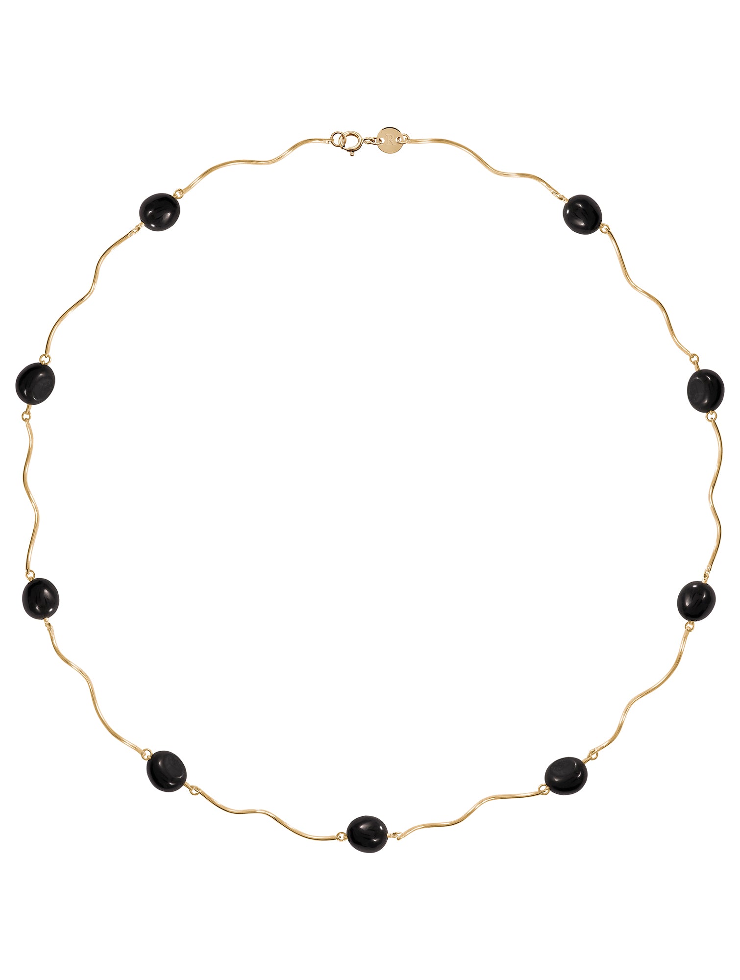 Pianeti Necklace - naszyjnik z nieregularnymi onyksami