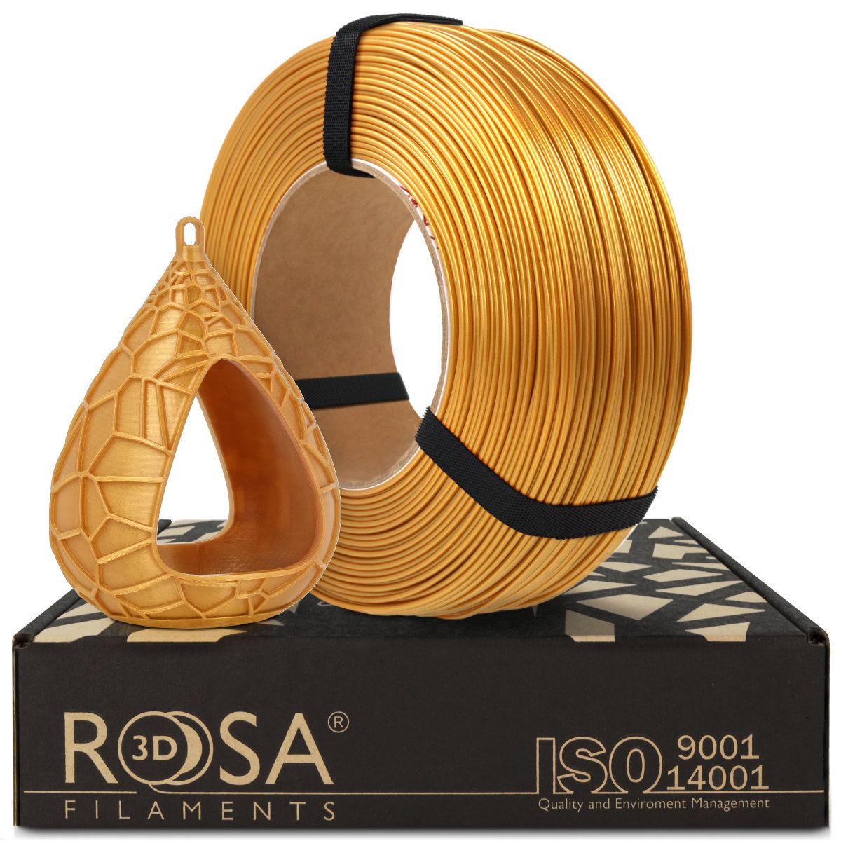 FILAMENT 3D ReFill PET-G Standard HS Gold Metallic (Refill 1kg / 1.75mm)
