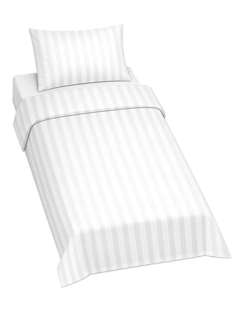 Pościel hotelowa ADAMASZEK 2 cm 140x200 + 50x70 | zamek ekspresowy | 100% bawełna