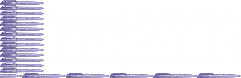 24x Zakreślacz wymazywalny Pilot, Frixion Light Soft, ścięta, 4mm, fioletowy pastelowy