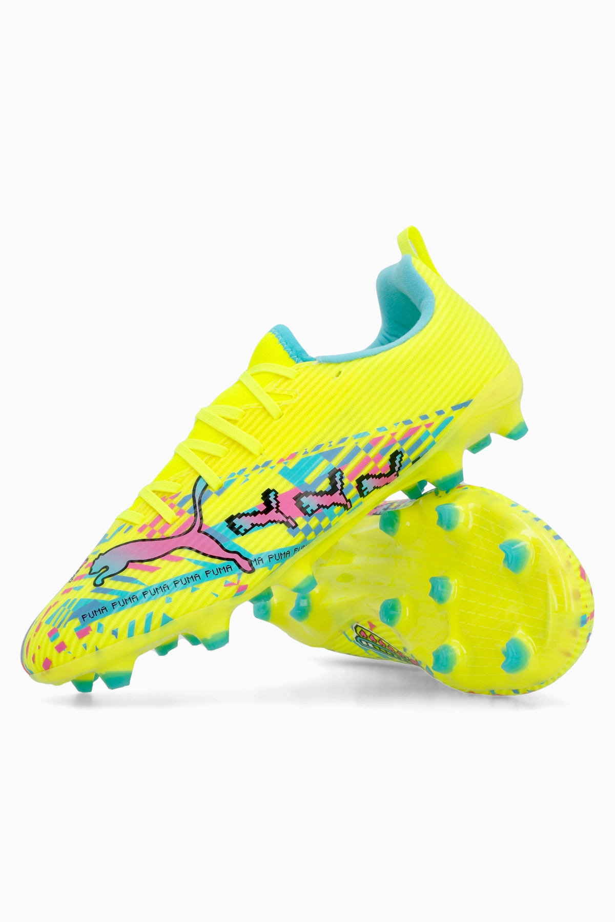 Korki Puma Ultra Nitro 7 Match FG/AG Junior - Limonkowy