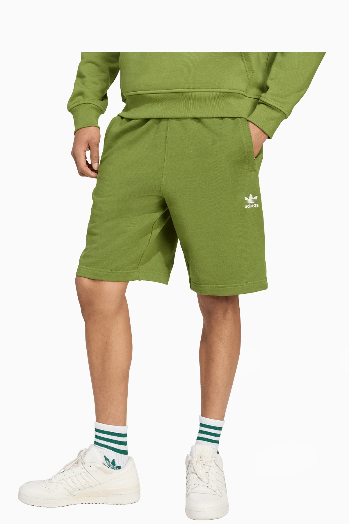 Spodenki adidas Essentials Trefoil - Zielony
