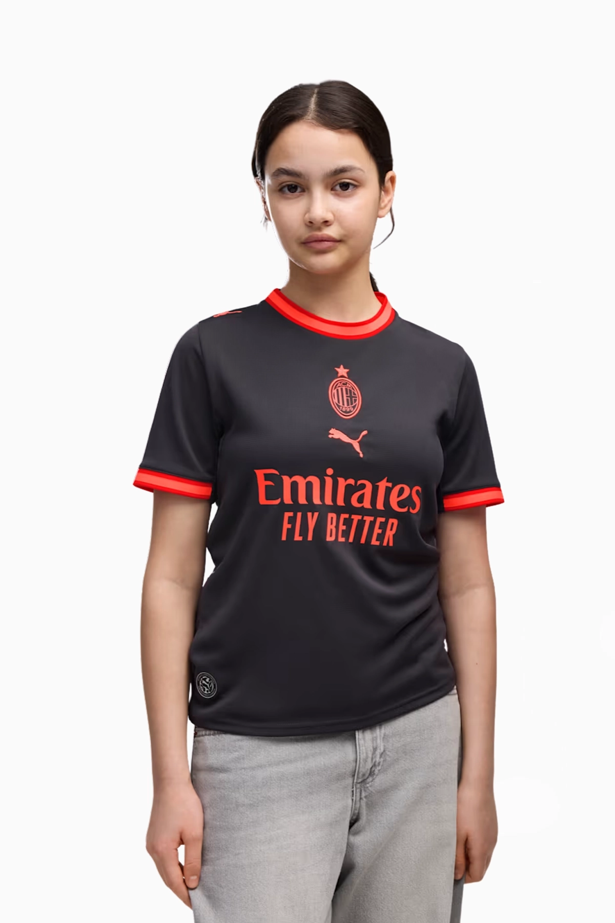 Koszulka Puma AC Milan 26/27 Trzecia Replica Junior - Czarny