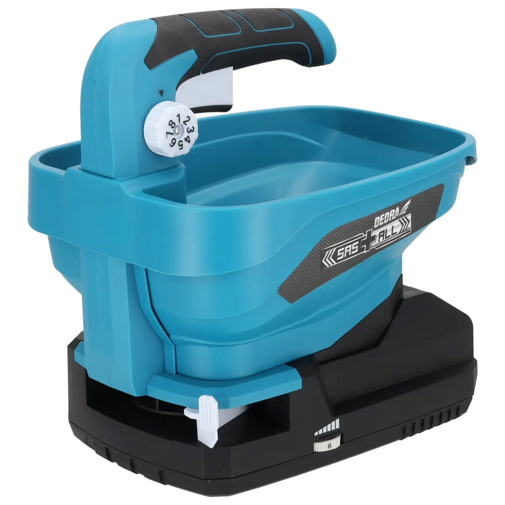 Siewnik trawy nawozu nasion Dedra SAS+ALL 18V akumulatorowy rozsiewacz 3,3L
