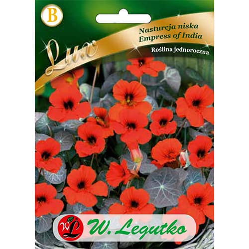 Nízke nasturtium Empress of India - : Monžstvo balíkov: 5 g