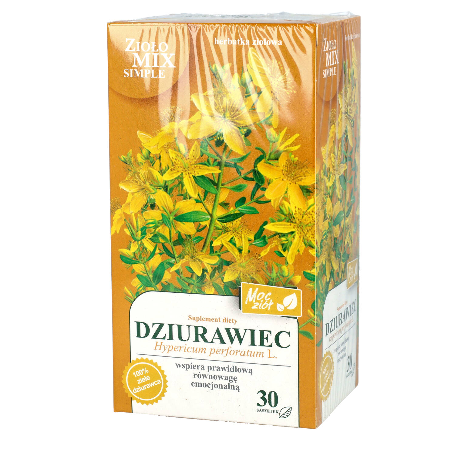 Zdrowe korzyści - ziołomix simple dziurawiec, herbatka ziołowa, 30 saszetek