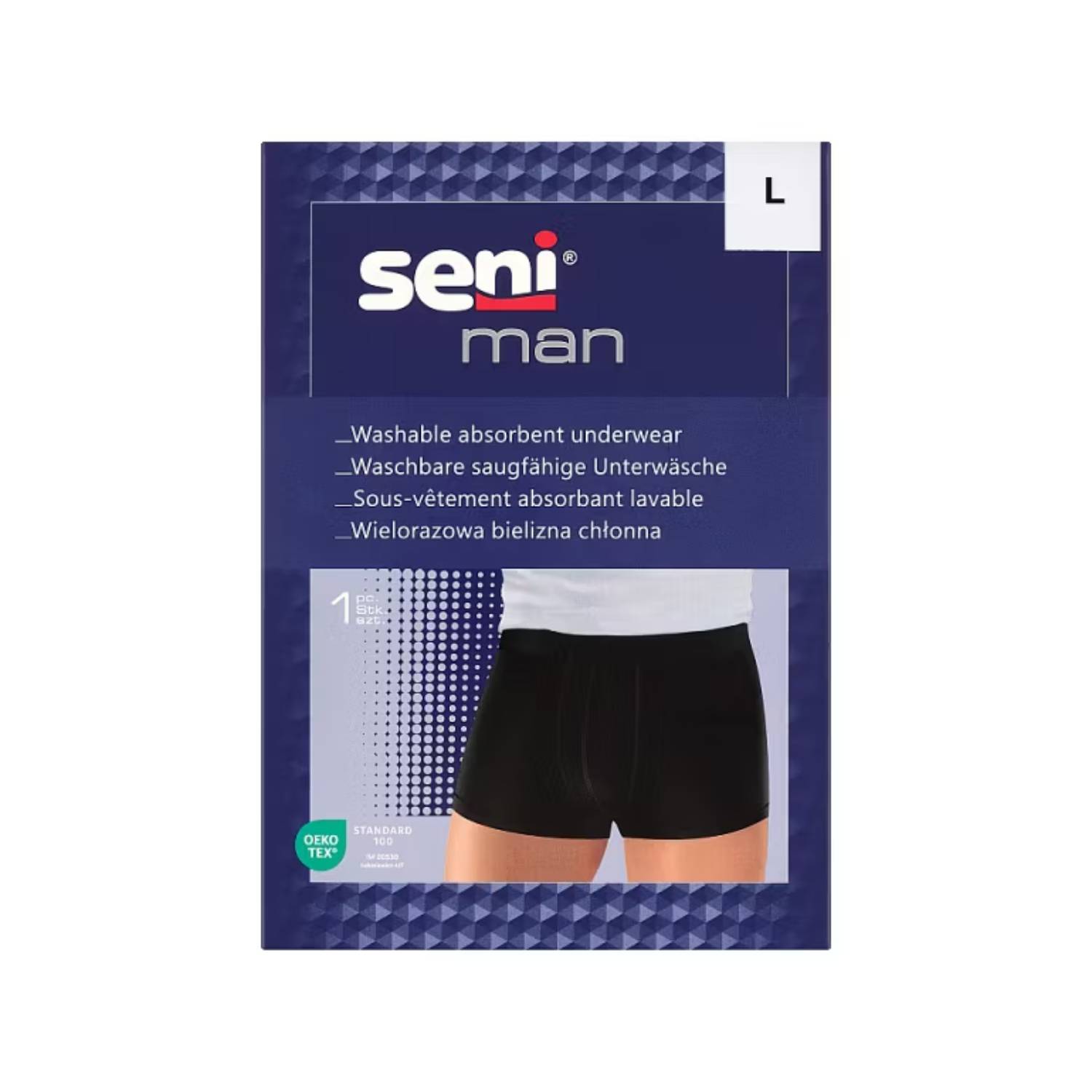 Seni man - wielorazowa bielizna chłonna, rozmiar l (88-93 cm), 1 sztuka
