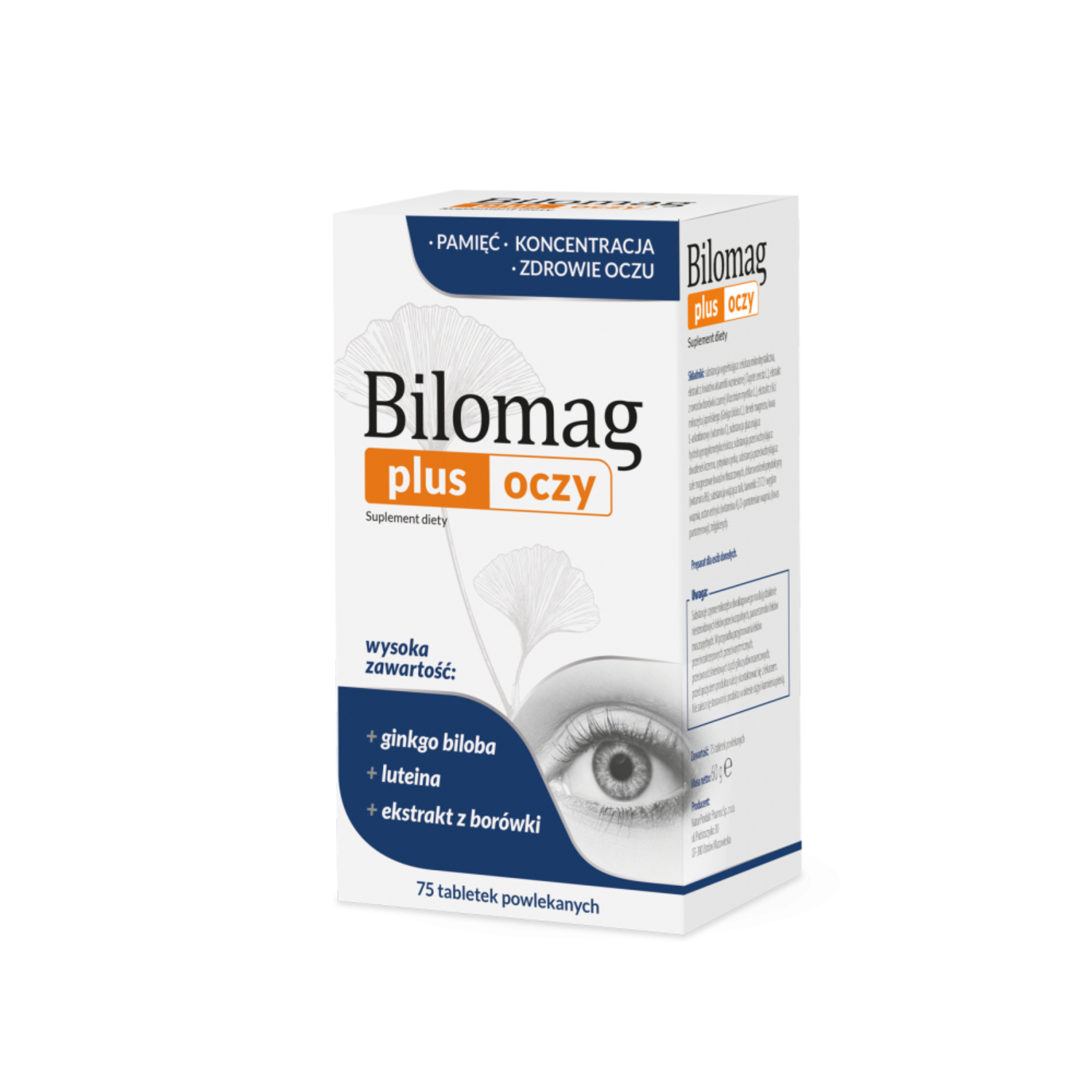 Zdrovit, bilomag plus oczy, 75 tabletek