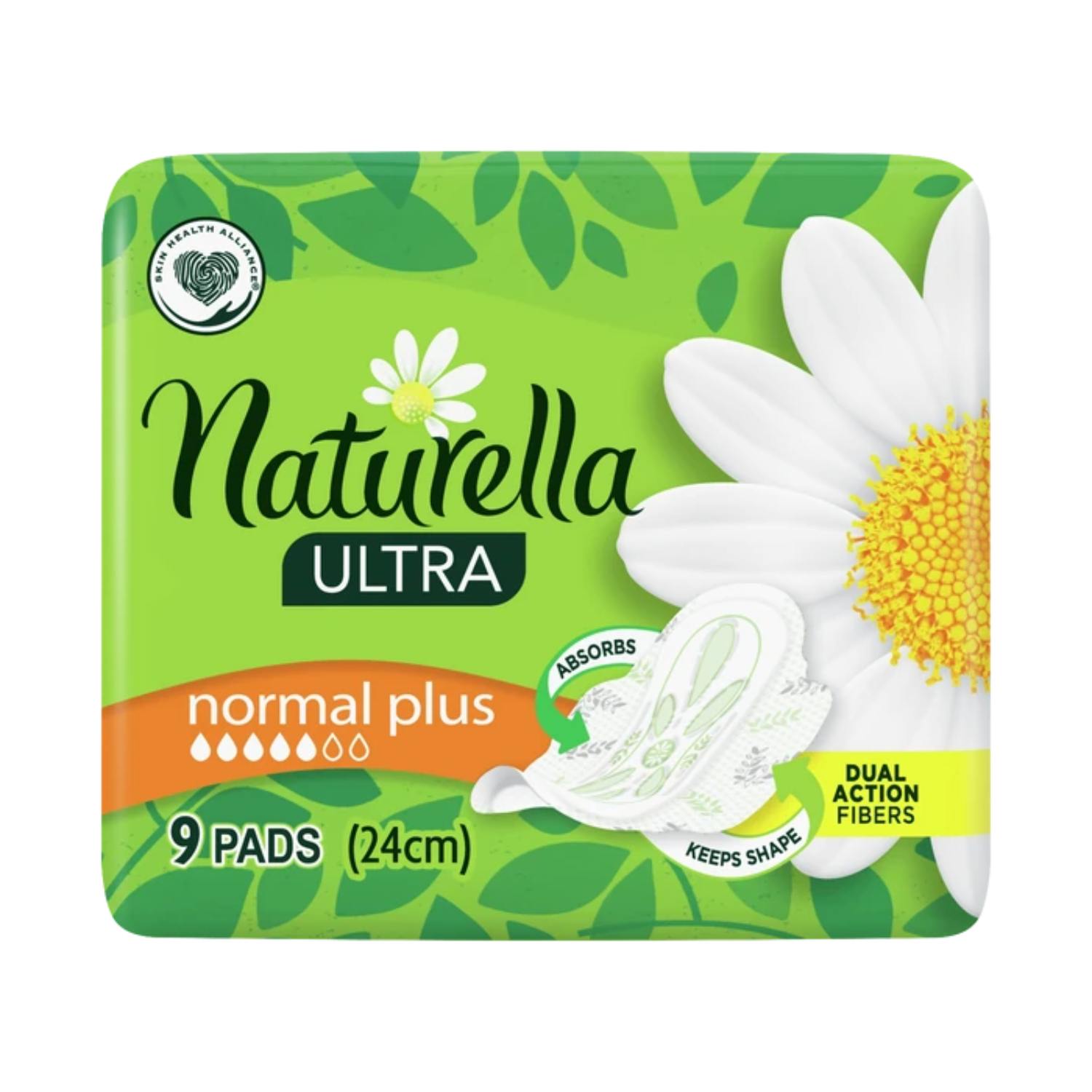 Naturella ultra normal plus - podpaski ze skrzydełkami, 9 sztuk