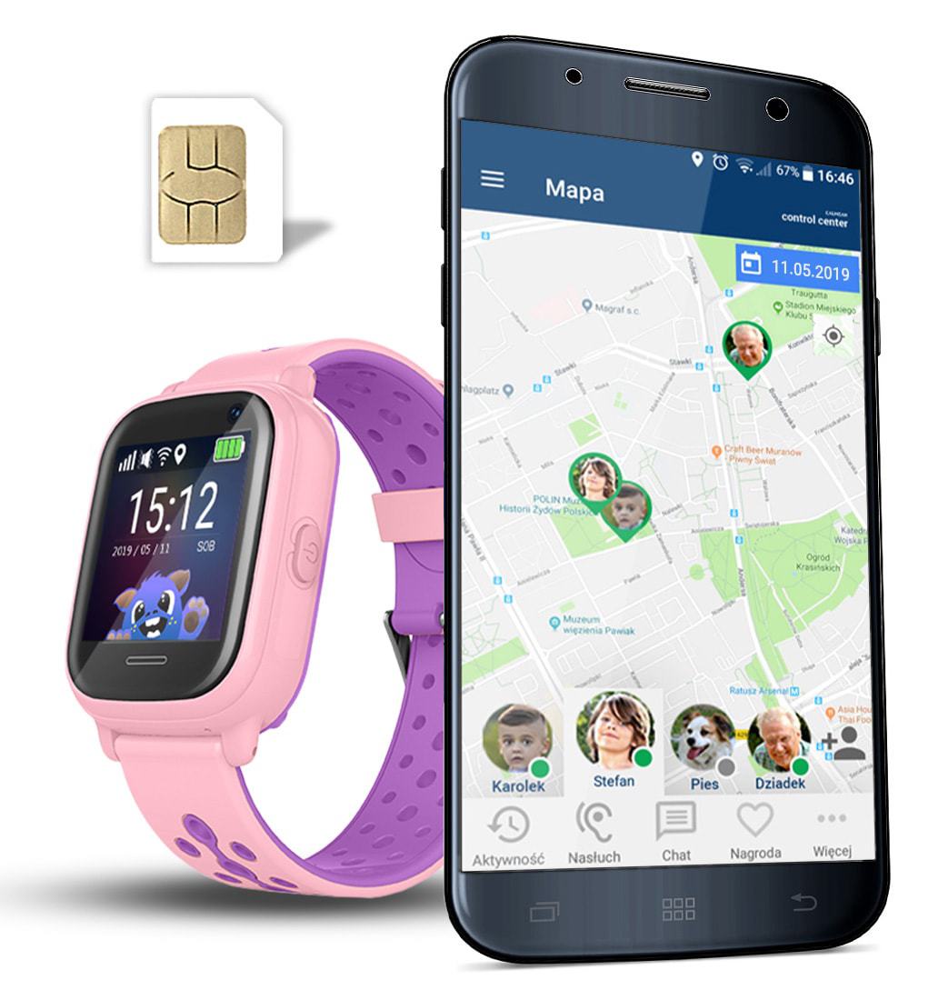 Smartwatch dla Dzieci NEMO 2 - Różowy