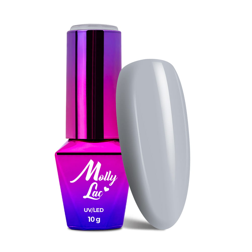 Lakier hybrydowy LED/UV Gel Polish MollyLac Glamour Women Nr 6 Luxury Grey 10 g