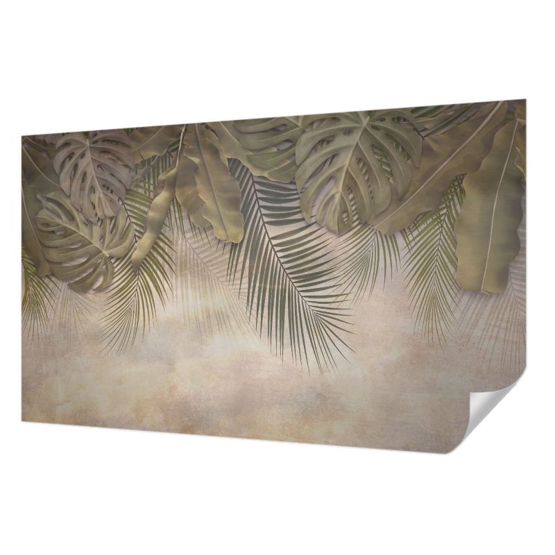 Tapeta Tulup 416x254 cm Samoprzylepna Tropikalne liście dla miłośników natury 1 szt. - 1