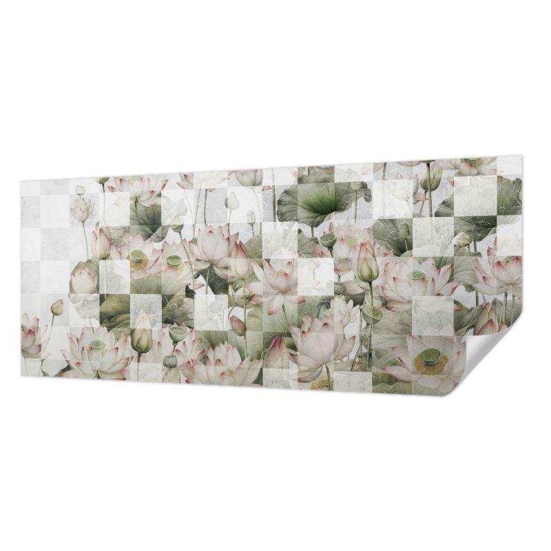 Tapeta Tulup 250x104 cm Samoprzylepna Lotosowe wzory dla miłośników natury 1 szt.